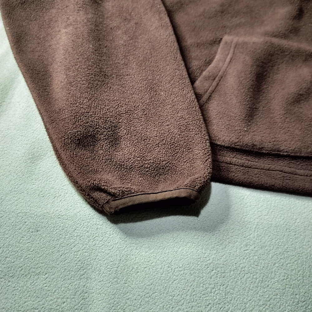 Fabletics Women's Brown Half-Zip Croped  Sweater Mock Neck Sz S. - Picture 3 of 8